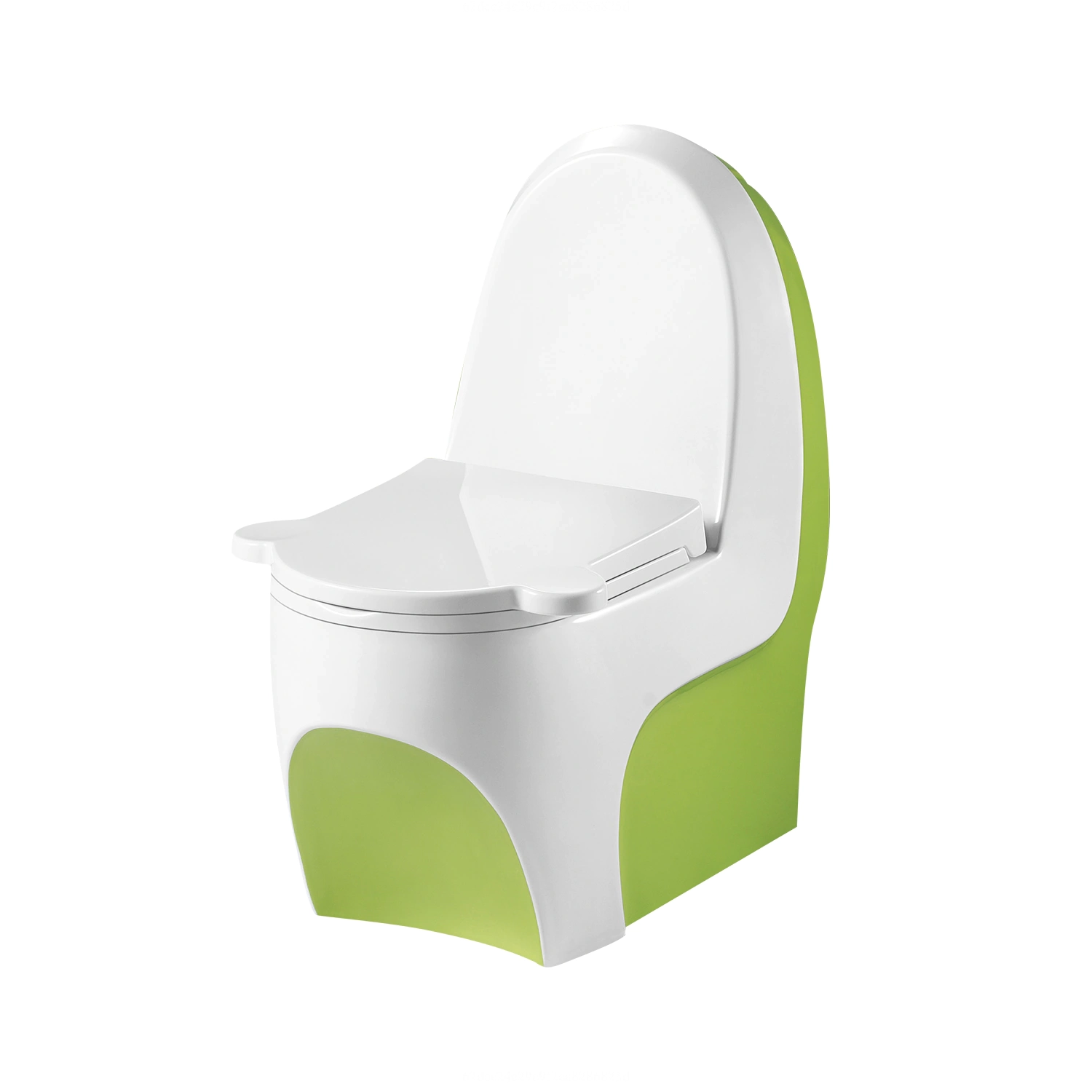 绿色陶瓷儿童专用连体马桶 WA-8000-G